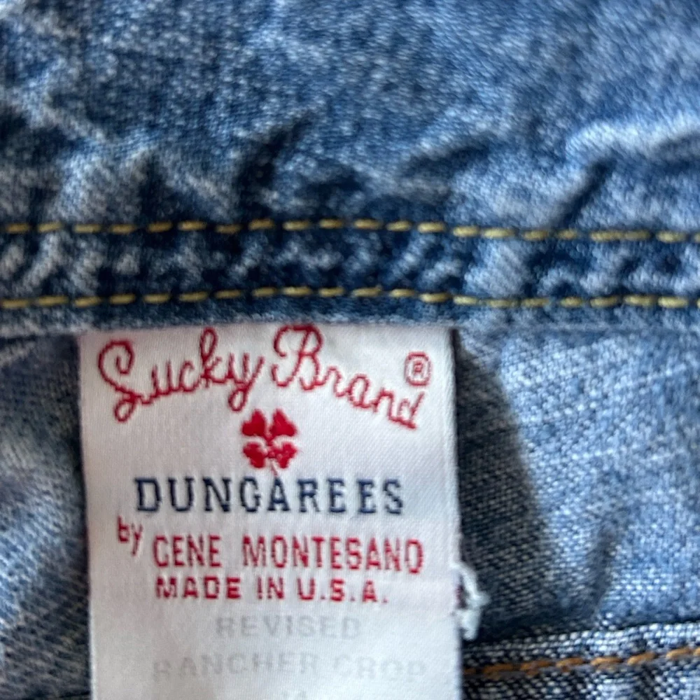 Y2K Lucky Brand Cropped Capris Straight Leg Jeans 90s Vintage Granola Girl - Picture 5 of 12